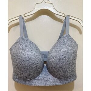 Soma Enbliss Wireless Bra 40DDD Full Coverage Blurred Graphite Gray Soft Comfy